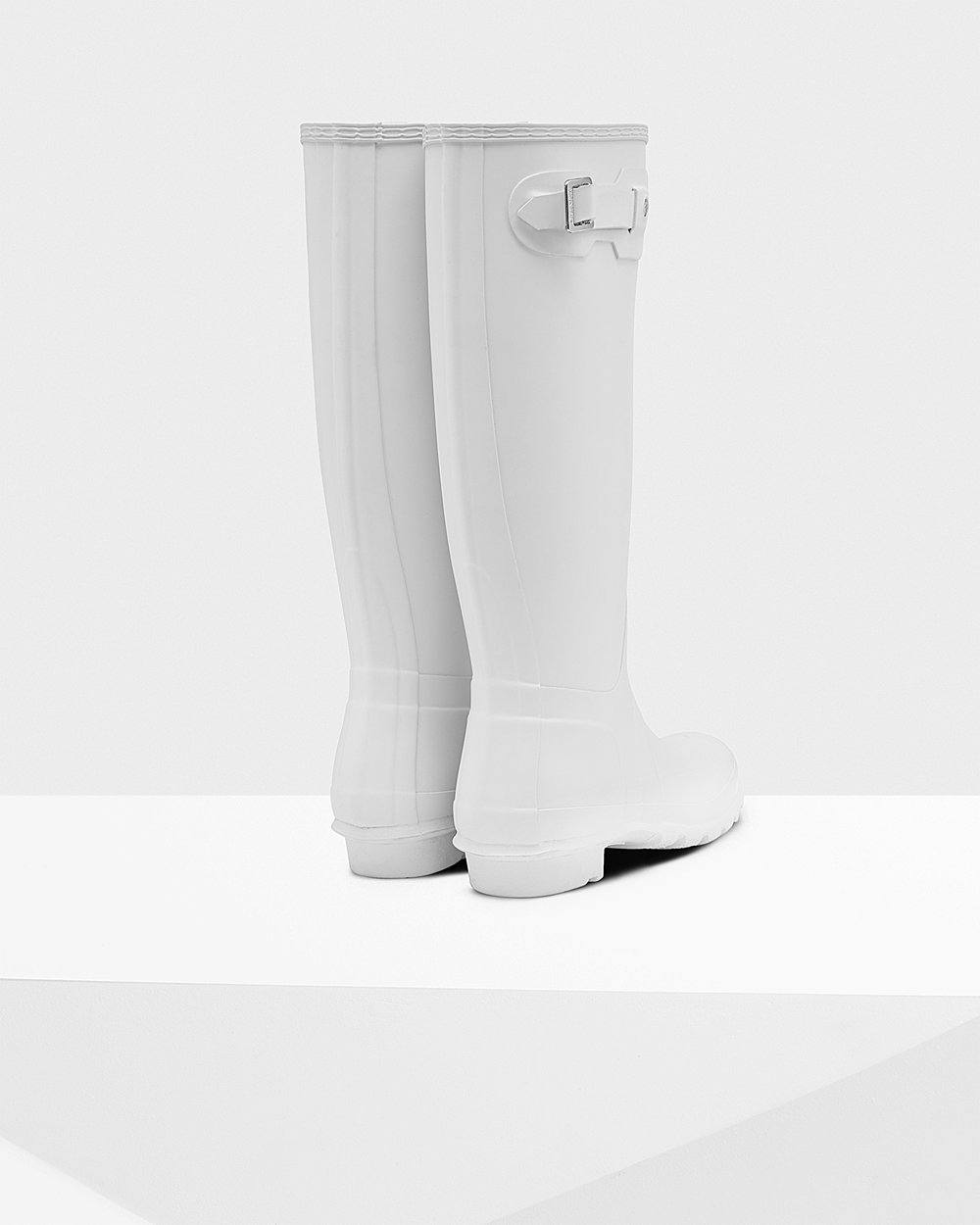 Womens Hunter Tall Rain Boots White - Original - 9750284-RV